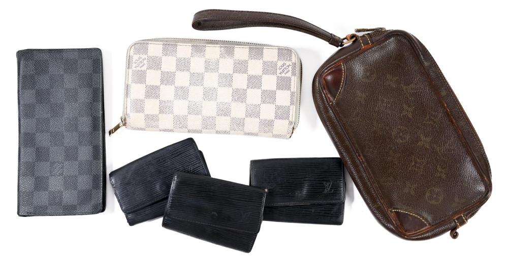 LOT OF 6 LOUIS VUITTON WALLETS &