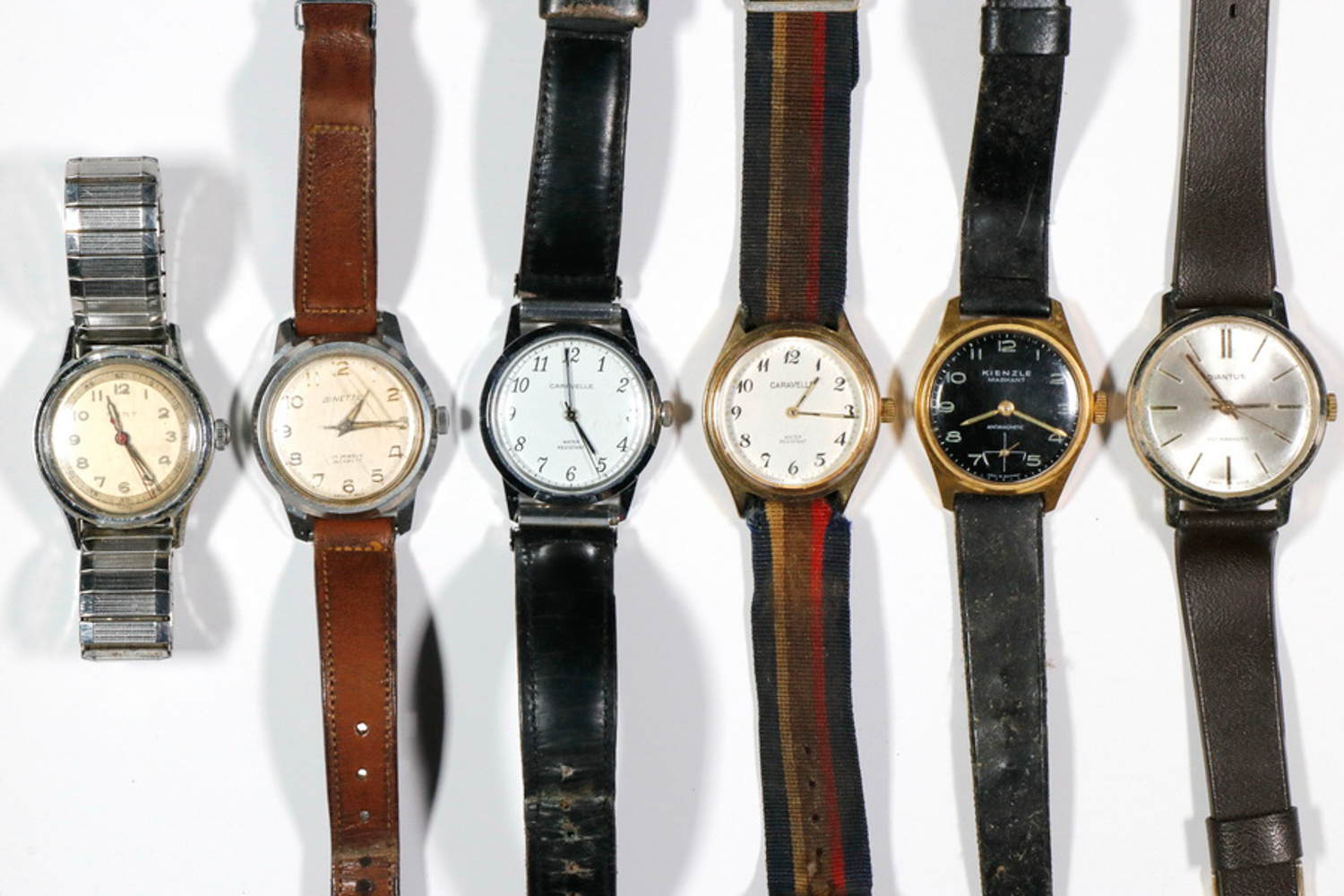 LOT OF (6) MENS WRISTWATCHES