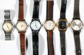 LOT OF (6) MENS WRISTWATCHES W