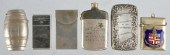 Lot of 6: Metal Match Safes. <