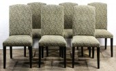 (LOT OF 6) MODERNE UPHOLSTERED