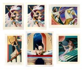 LOT OF 6 MOSER UNFRAMED SERIGR