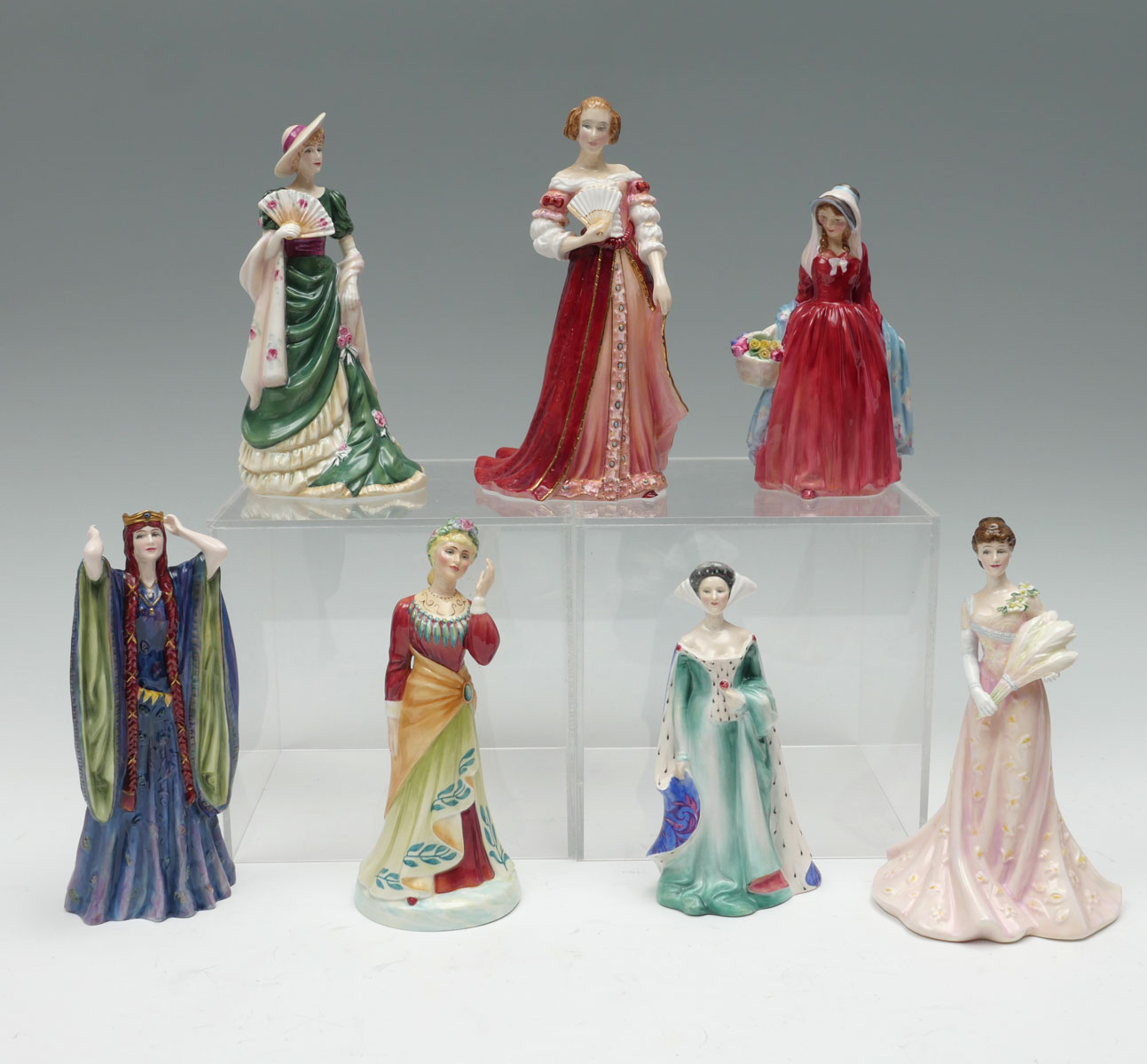 LOT OF 6 ROYAL DOULTON LADIES: 1)