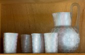 (LOT OF 6) SATIN QUILTED RAINB