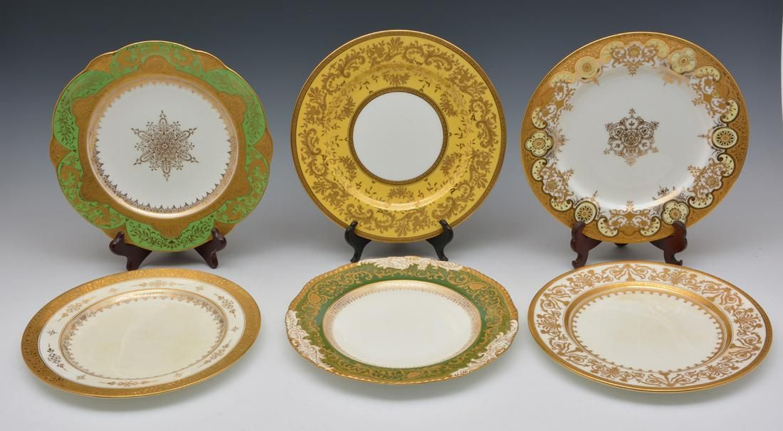 LOT OF 6 SERVICE PLATESLot of 6