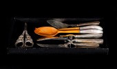 (LOT OF 6) STERLING HANDLED SE