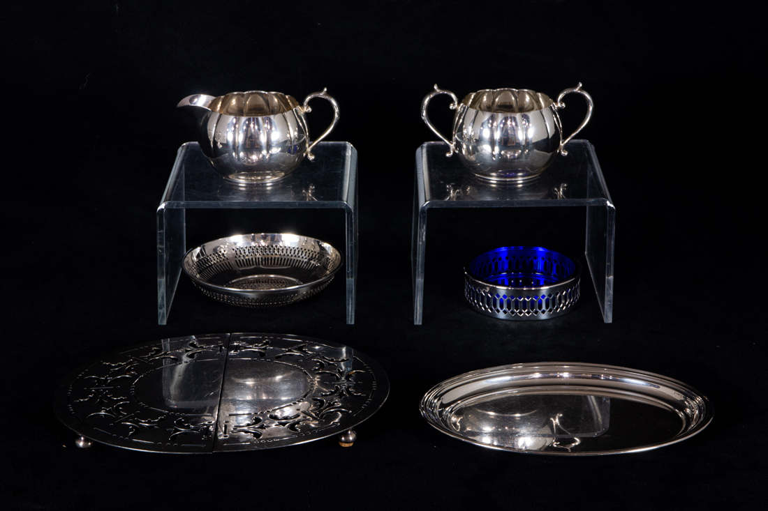 (LOT OF 6) STERLING TEAWARES (Lot