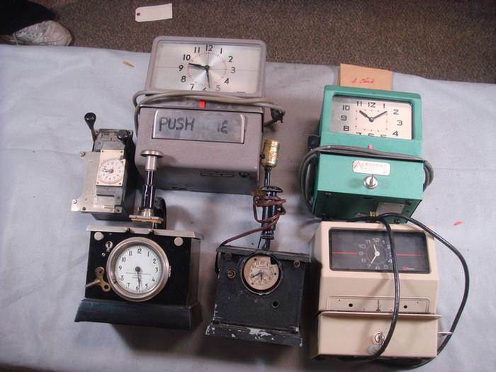 Lot of 6 time clocks   Estimate