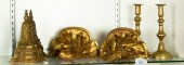 (LOT OF 6) TWO PAIRS OF GILTWO