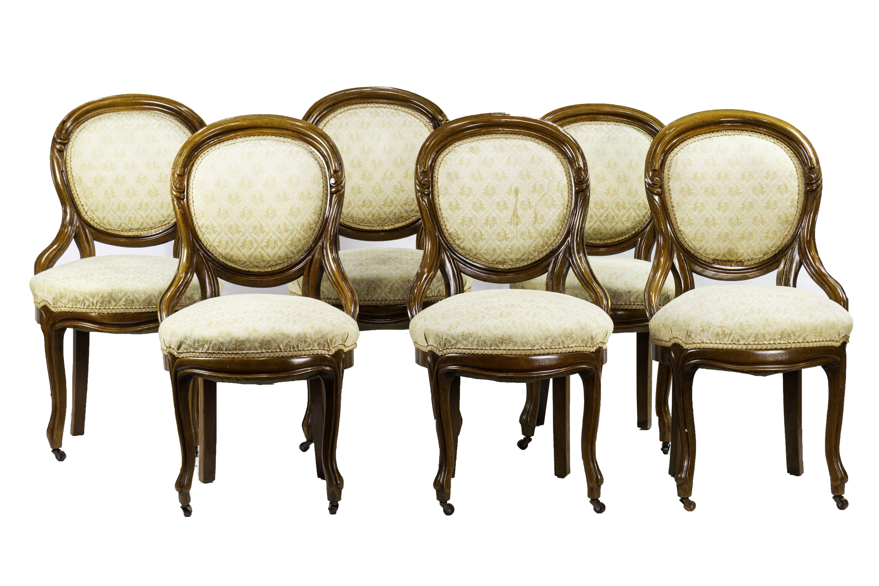 (LOT OF 6) VICTORIAN BALLOON BACK