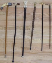 LOT OF (6) VINTAGE CANES AND W