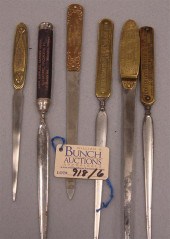 Lot of 6 vintage metal adverti