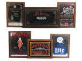 LOT OF 6 VINTAGE MIRROR BAR AD