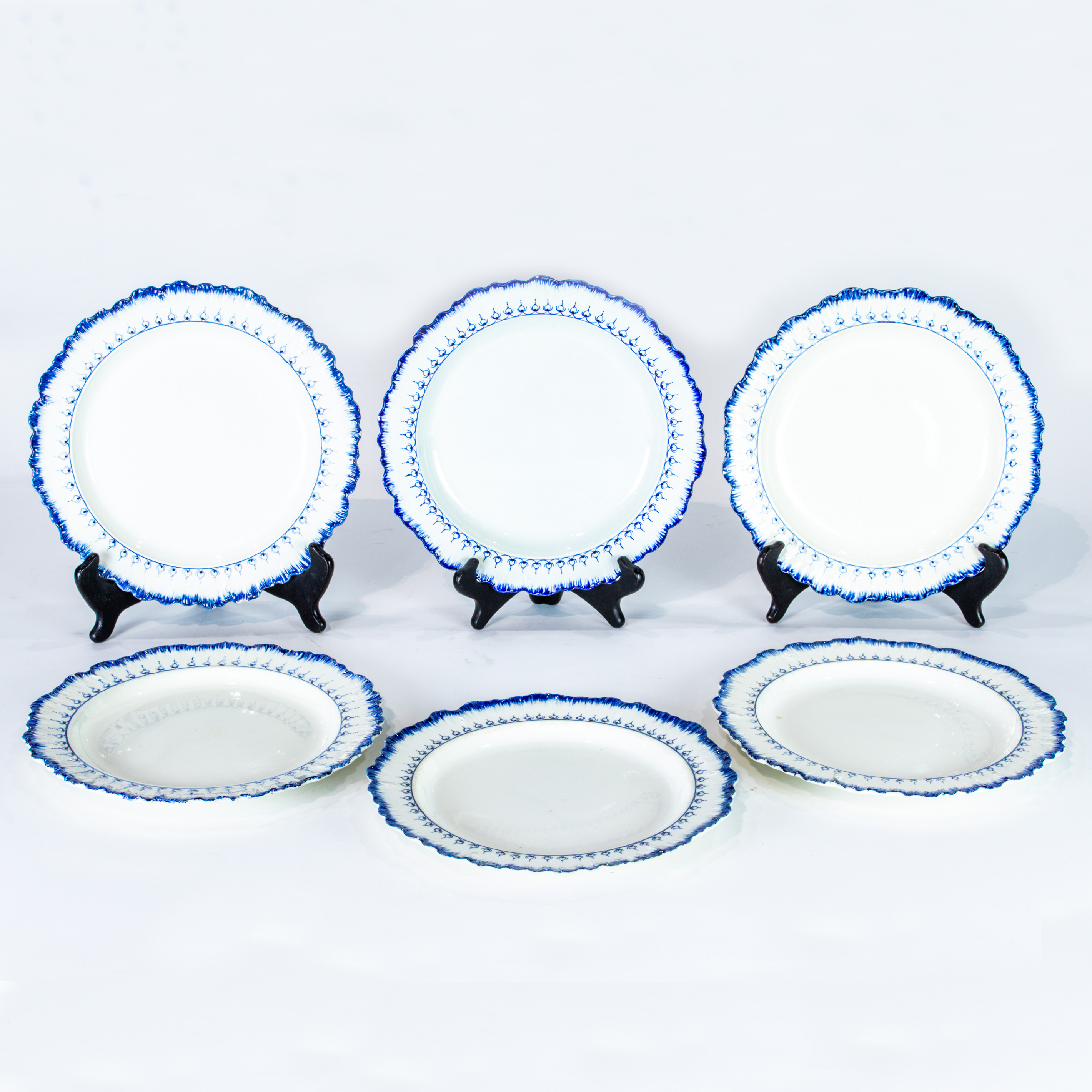 (LOT OF 6) WEDGWOOD PEARLWARE
