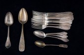 (LOT OF 64) SILVER FLATWARE, I