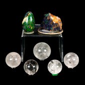 (LOT OF 7) A MINERAL GROUPING