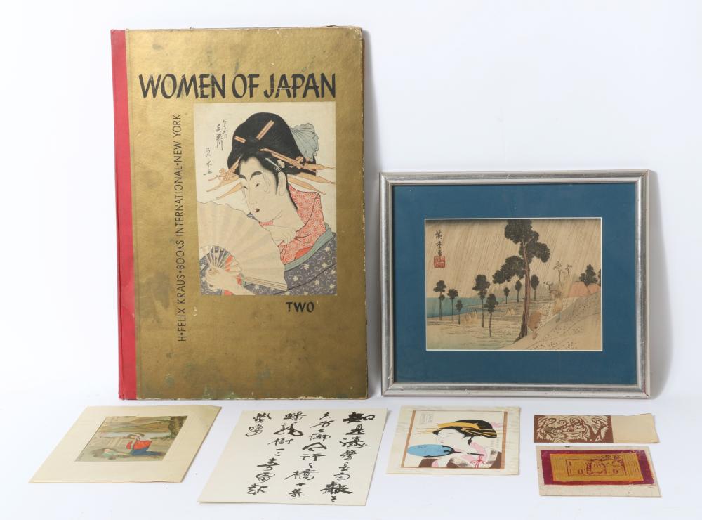 LOT OF 7 ASIAN FINE ART WORKS: