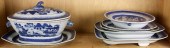 (LOT OF 7) CHINESE CANTON BLUE