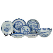 (LOT OF 7) CHINESE EXPORT BLUE