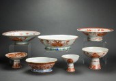 (LOT OF 7) CHINESE IRON-RED DE