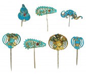 (LOT OF 7) CHINESE KINGFISHER