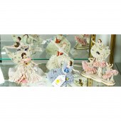 (LOT OF 7) DRESDEN PORCELAIN C