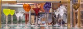 (LOT OF 7) FIVE COLORED AND CL