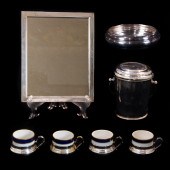 (LOT OF 7) FIVE SILVER MOUNTED