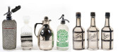 LOT OF 7: GLASS SELTZER DECANT