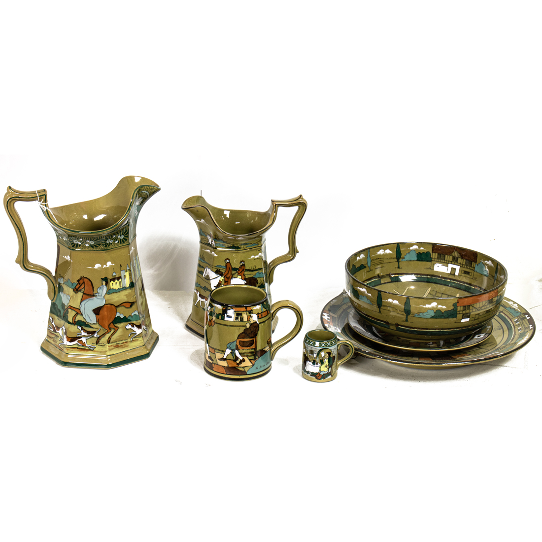 (LOT OF 7) GROUP OF BUFFALO POTTERY