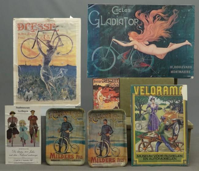 Lot of (7) misc. posters and trays.