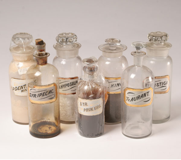 Lot of 7 Pharmacy apothecary