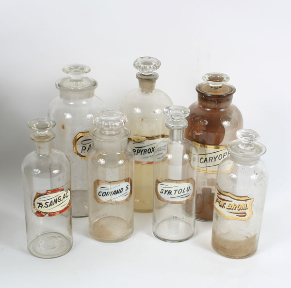Lot of 7 Pharmacy apothecary