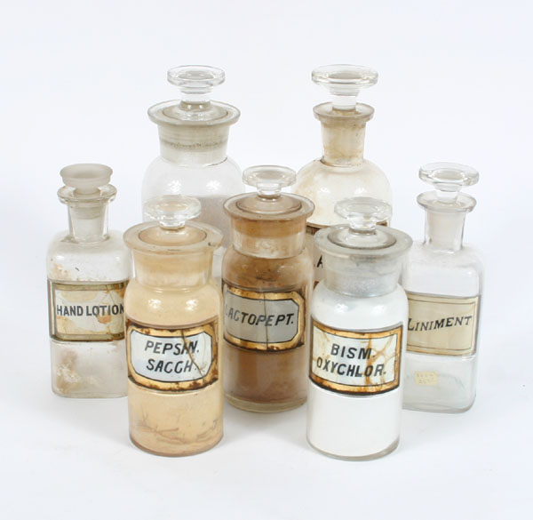 Lot of 7 Pharmacy apothecary