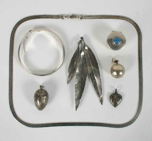Lot of 7 pieces sterling silver