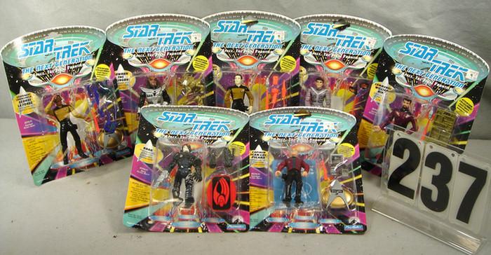 Lot of 7 playmates 1992 Star Trek