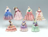 LOT OF 7 RARE ROYAL DOULTON LA