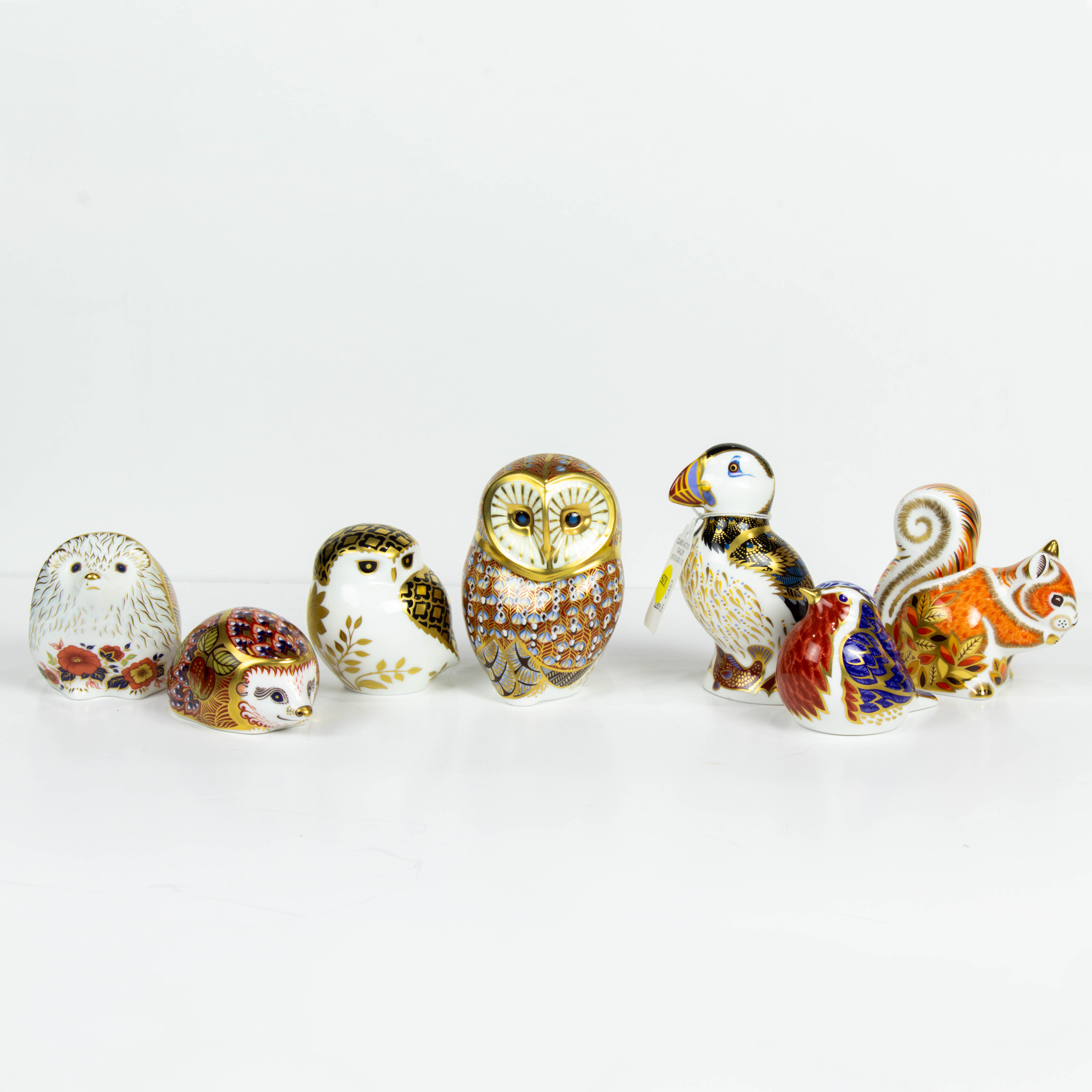 (LOT OF 7) ROYAL CROWN DERBY BONE