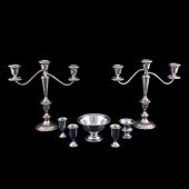 (LOT OF 7)  STERLING WEIGHTED