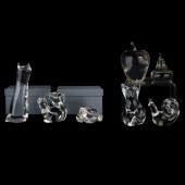 (LOT OF 7) STEUBEN GLASS ANIMA