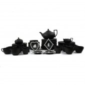 (LOT OF 77) WEDGWOOD BLACK BAS