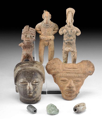 LOT OF 8 ANCIENT MEXICAN POTTERY