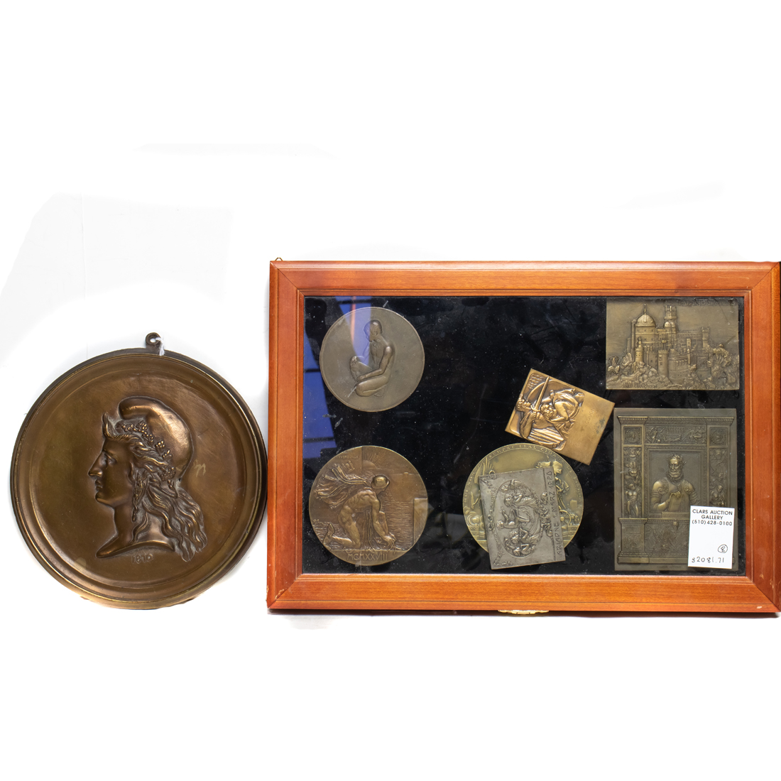 (LOT OF 8) BRONZE MEDALS (lot of 8)