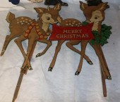 LOT OF 8 CARVED AND PAINTED CU