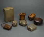 (LOT OF 8) CHINESE BRASS AND W