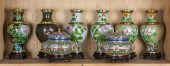 (LOT OF 8) CHINESE CLOISONNE A