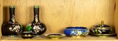 (LOT OF 8) CHINESE CLOISSONNE
