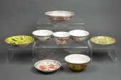 (LOT OF 8) CHINESE ENAMELED BO