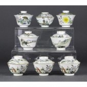 (LOT OF 8) CHINESE FAMILLE ROS