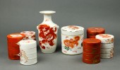 (LOT OF 8) CHINESE IRON RED DE